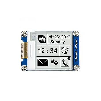 200?x 200、1.54インチ電子インク表示モジュール、1.54inch電子ペーパー、Spiインタフェース、サポート部分的なリフレッシュ n5ksbvb 31C89kYz6LL._UF1000,1000_QL80_.jpg